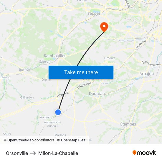 Orsonville to Milon-La-Chapelle map