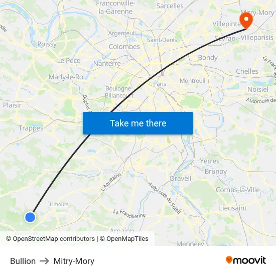 Bullion to Mitry-Mory map
