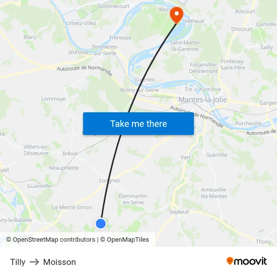 Tilly to Moisson map