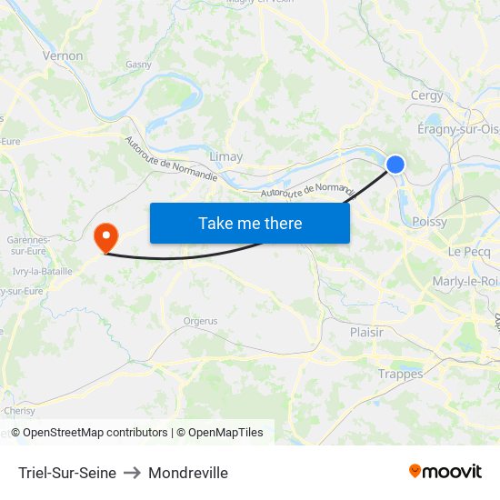 Triel-Sur-Seine to Mondreville map