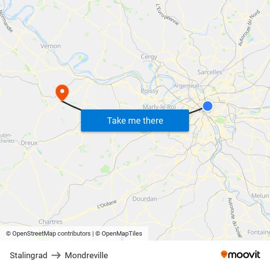 Stalingrad to Mondreville map