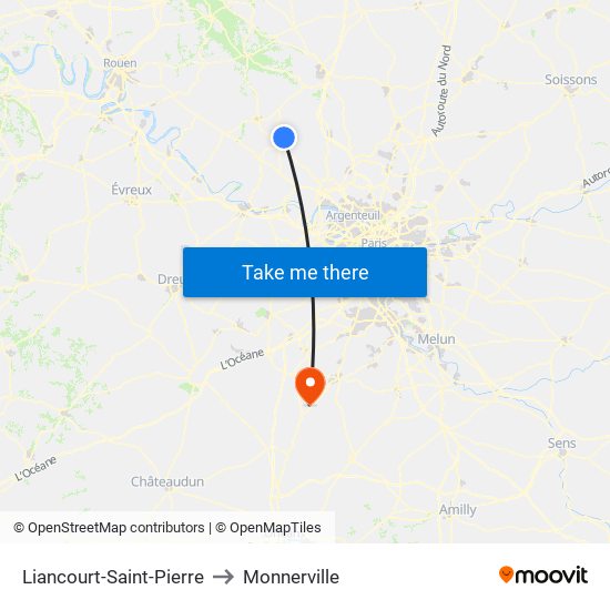 Liancourt-Saint-Pierre to Monnerville map