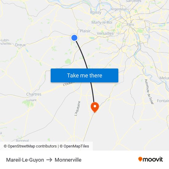 Mareil-Le-Guyon to Monnerville map