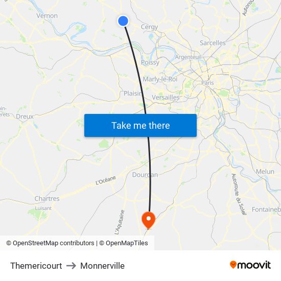 Themericourt to Monnerville map