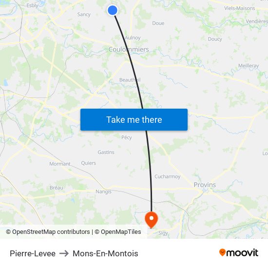 Pierre-Levee to Mons-En-Montois map