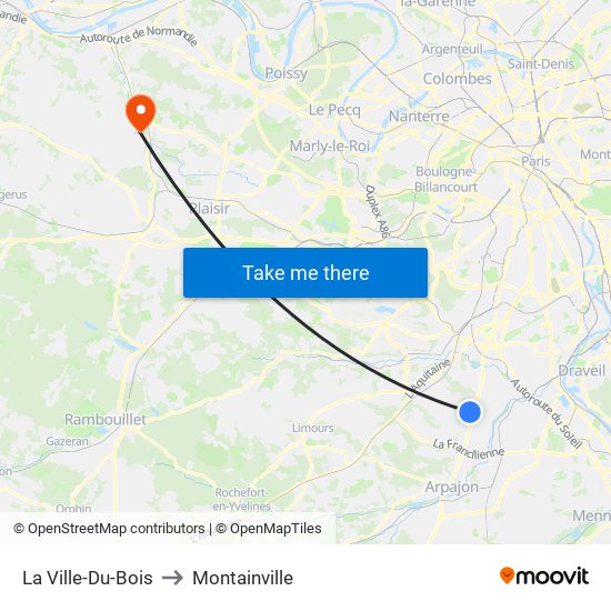 La Ville-Du-Bois to Montainville map