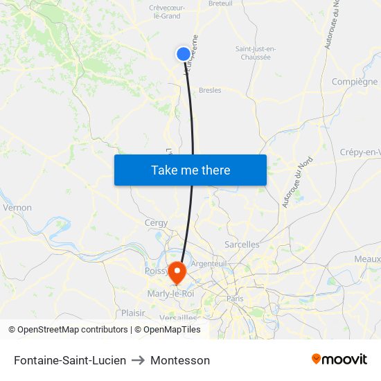Fontaine-Saint-Lucien to Montesson map