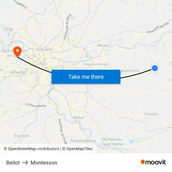 Bellot to Montesson map