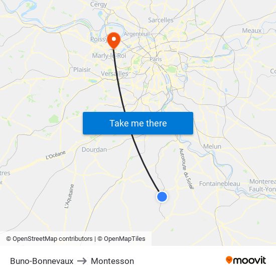 Buno-Bonnevaux to Montesson map