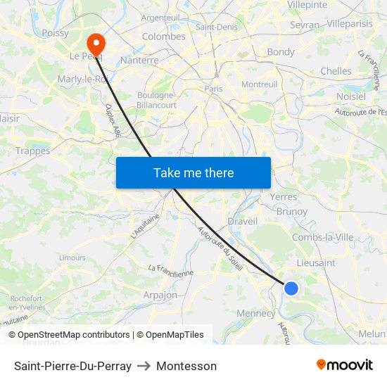 Saint-Pierre-Du-Perray to Montesson map