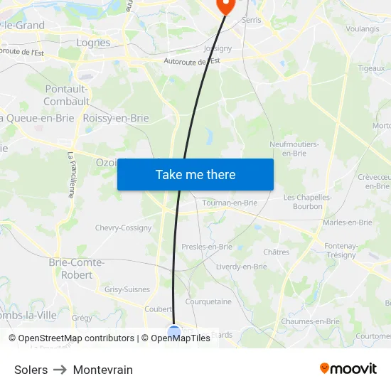 Solers to Montevrain map