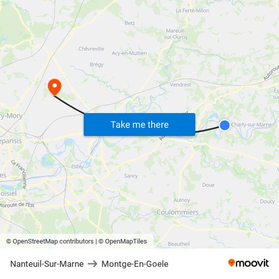 Nanteuil-Sur-Marne to Montge-En-Goele map