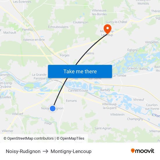 Noisy-Rudignon to Montigny-Lencoup map
