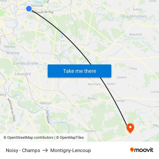 Noisy - Champs to Montigny-Lencoup map