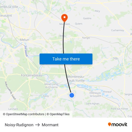 Noisy-Rudignon to Mormant map