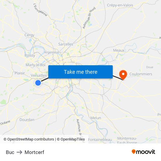 Buc to Mortcerf map