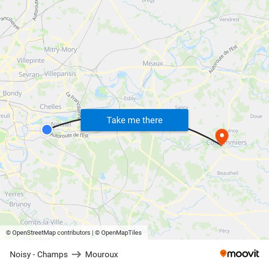 Noisy - Champs to Mouroux map