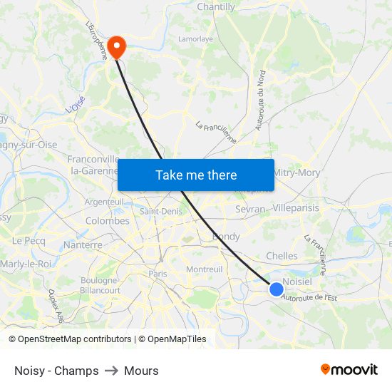Noisy - Champs to Mours map