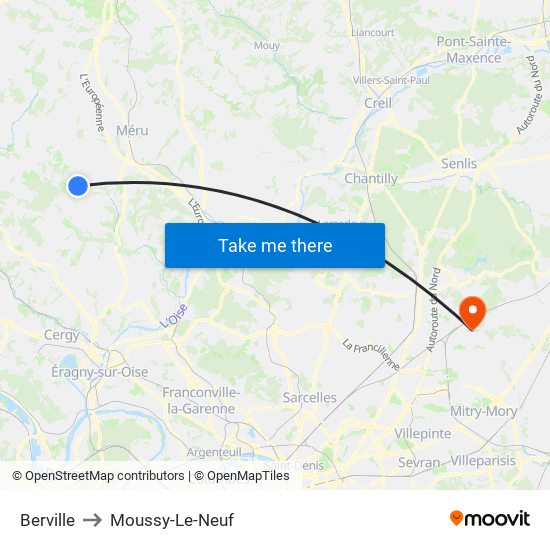 Berville to Moussy-Le-Neuf map
