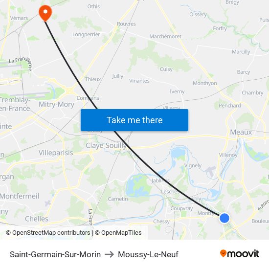 Saint-Germain-Sur-Morin to Moussy-Le-Neuf map