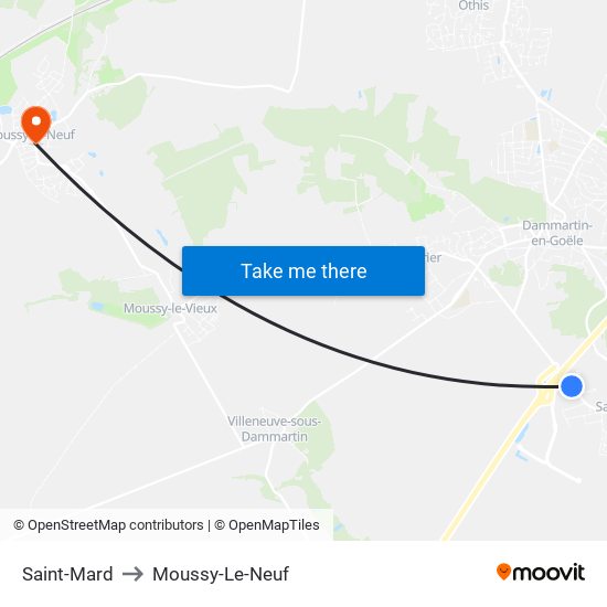 Saint-Mard to Moussy-Le-Neuf map