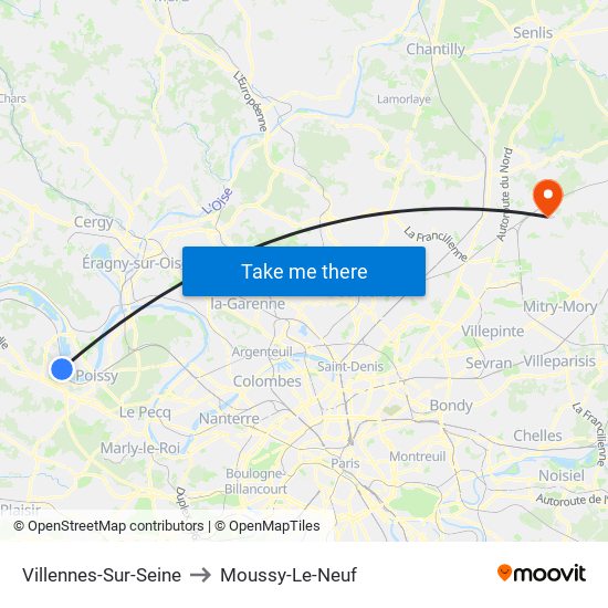 Villennes-Sur-Seine to Moussy-Le-Neuf map