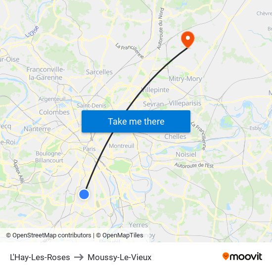 L'Hay-Les-Roses to Moussy-Le-Vieux map