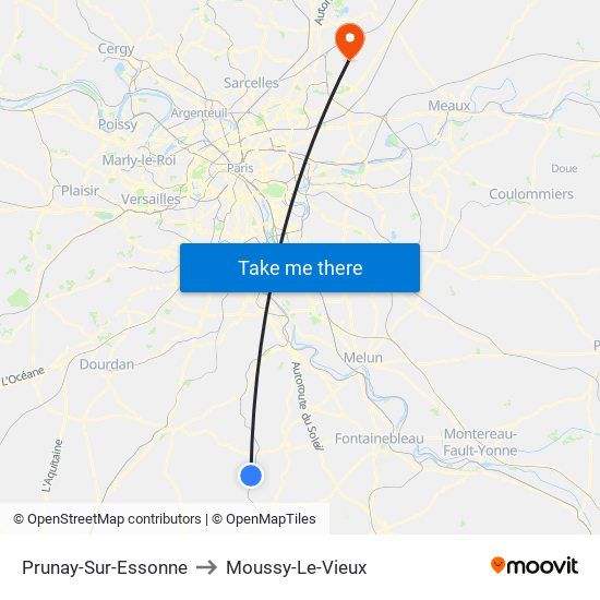 Prunay-Sur-Essonne to Moussy-Le-Vieux map