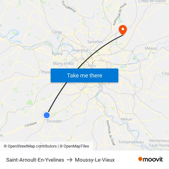 Saint-Arnoult-En-Yvelines to Moussy-Le-Vieux map
