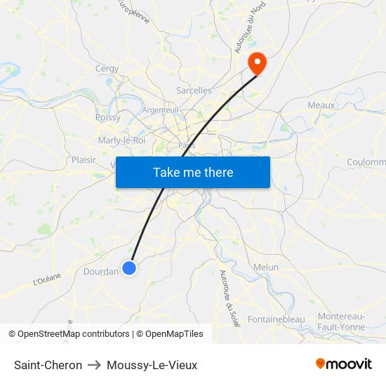 Saint-Cheron to Moussy-Le-Vieux map