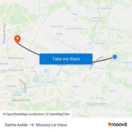 Sainte-Aulde to Moussy-Le-Vieux map