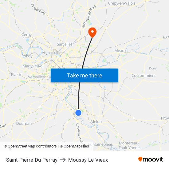 Saint-Pierre-Du-Perray to Moussy-Le-Vieux map