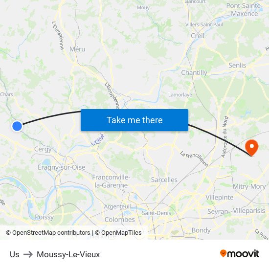 Us to Moussy-Le-Vieux map