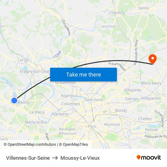 Villennes-Sur-Seine to Moussy-Le-Vieux map