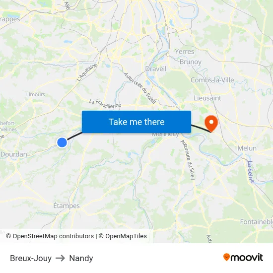 Breux-Jouy to Nandy map
