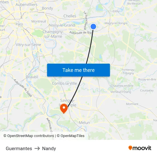 Guermantes to Nandy map