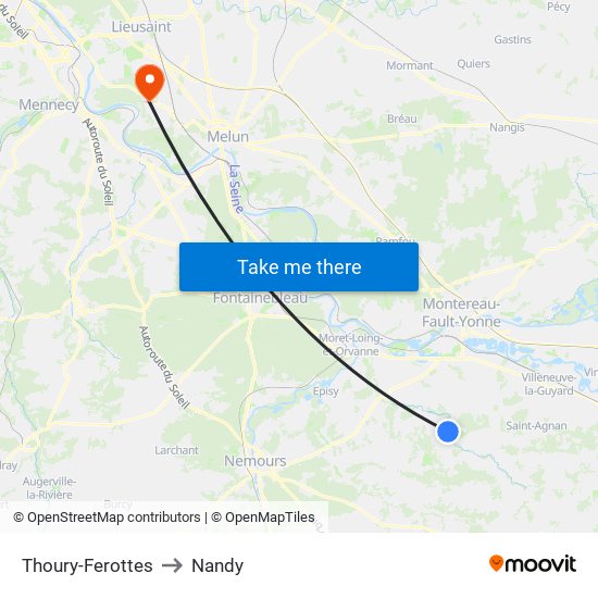 Thoury-Ferottes to Nandy map