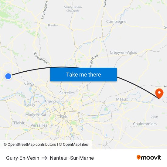 Guiry-En-Vexin to Nanteuil-Sur-Marne map