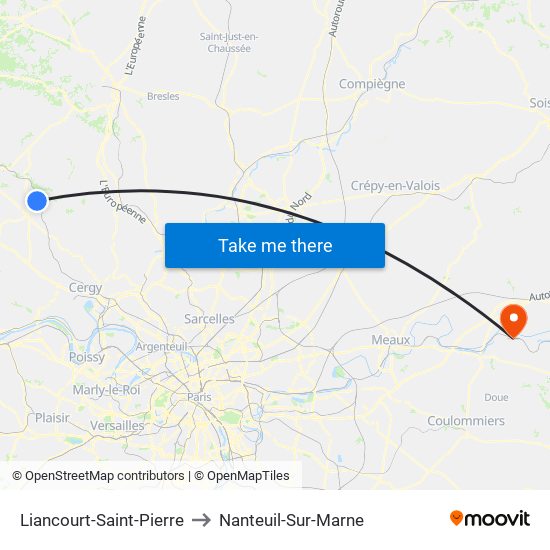 Liancourt-Saint-Pierre to Nanteuil-Sur-Marne map
