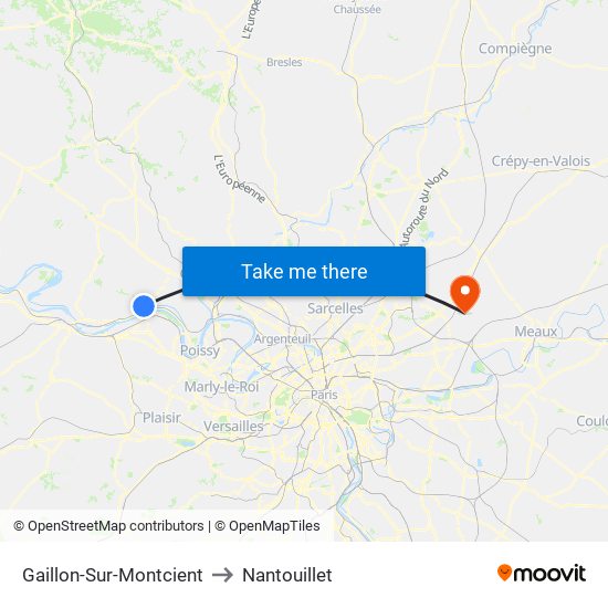 Gaillon-Sur-Montcient to Nantouillet map