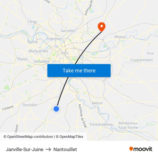 Janville-Sur-Juine to Nantouillet map