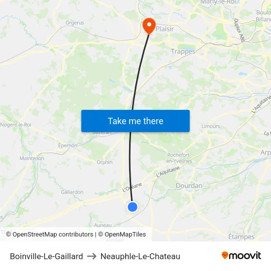 Boinville-Le-Gaillard to Neauphle-Le-Chateau map