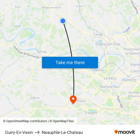 Guiry-En-Vexin to Neauphle-Le-Chateau map