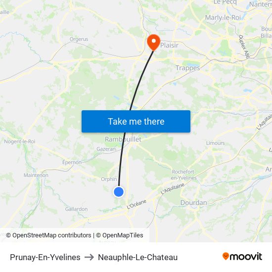Prunay-En-Yvelines to Neauphle-Le-Chateau map