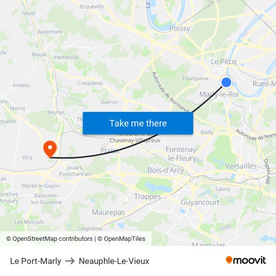 Le Port-Marly to Neauphle-Le-Vieux map