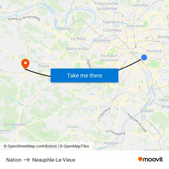 Nation to Neauphle-Le-Vieux map