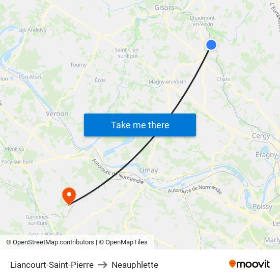 Liancourt-Saint-Pierre to Neauphlette map