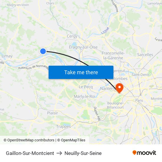Gaillon-Sur-Montcient to Neuilly-Sur-Seine map