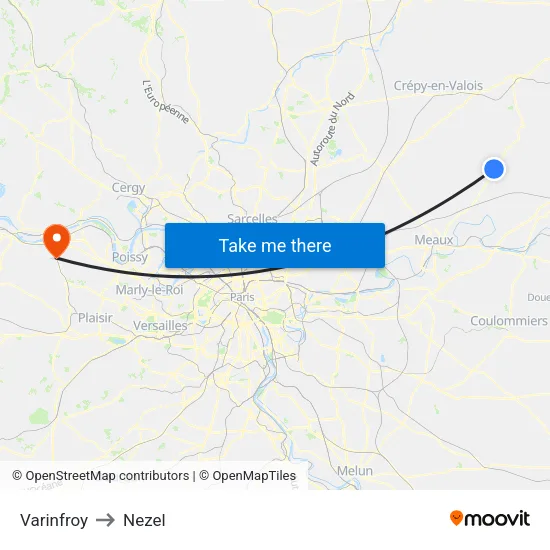 Varinfroy to Nezel map