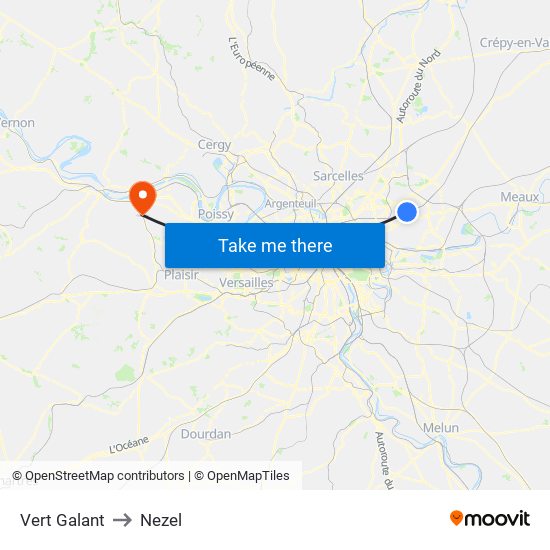 Vert Galant to Nezel map